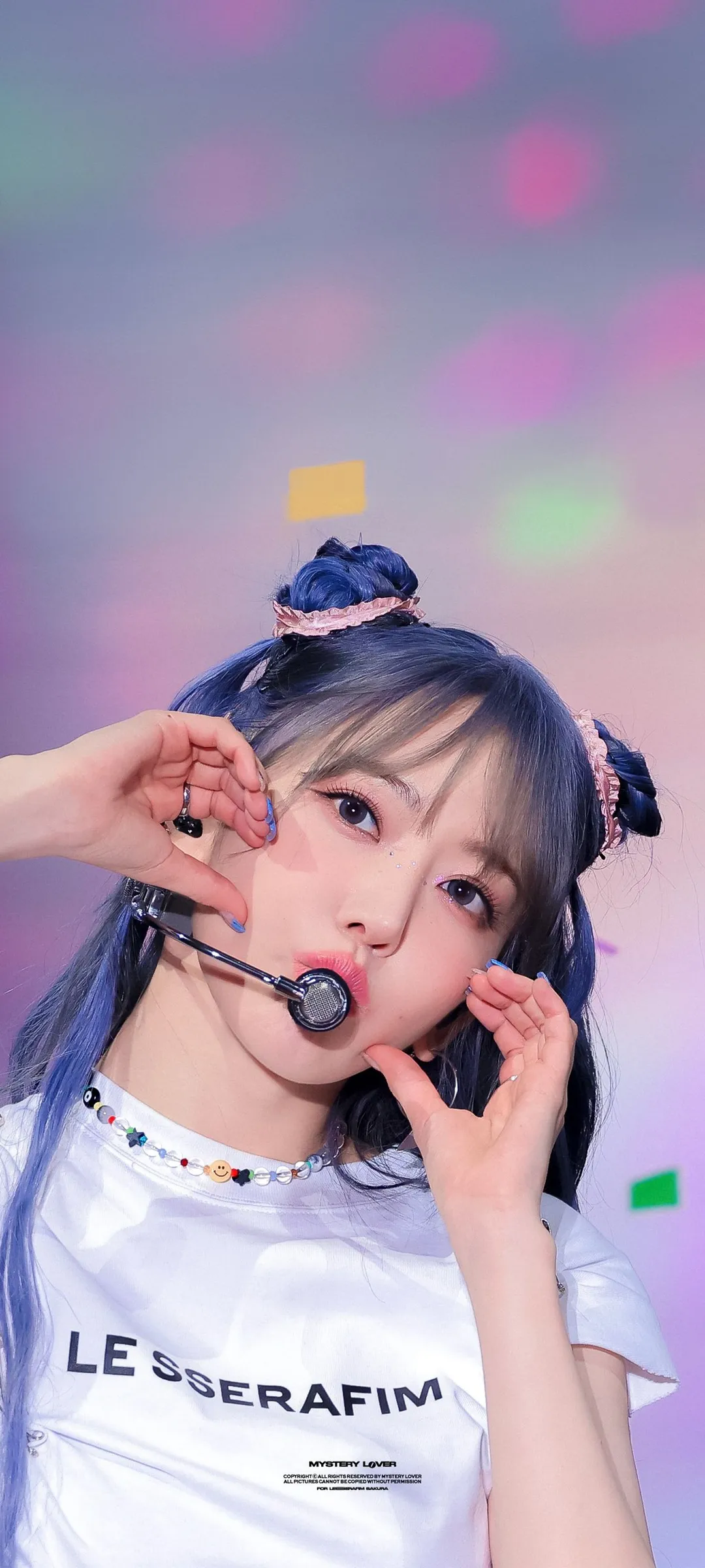Fond d'écran de verrouillage mobile Sakura Miyawaki 4K HD télécharger — IZ*ONE, LE SSERAFIM