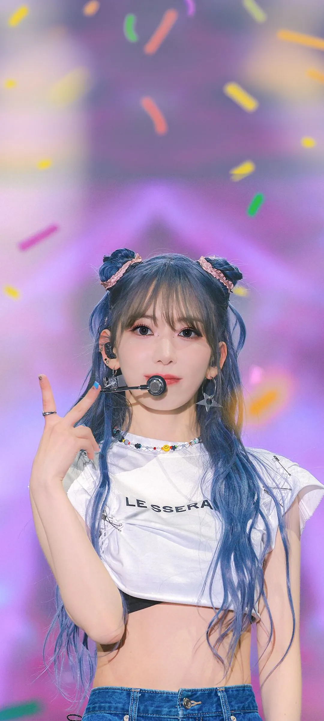 Fond d'écran de verrouillage mobile Sakura Miyawaki 4K HD télécharger — IZ*ONE, LE SSERAFIM