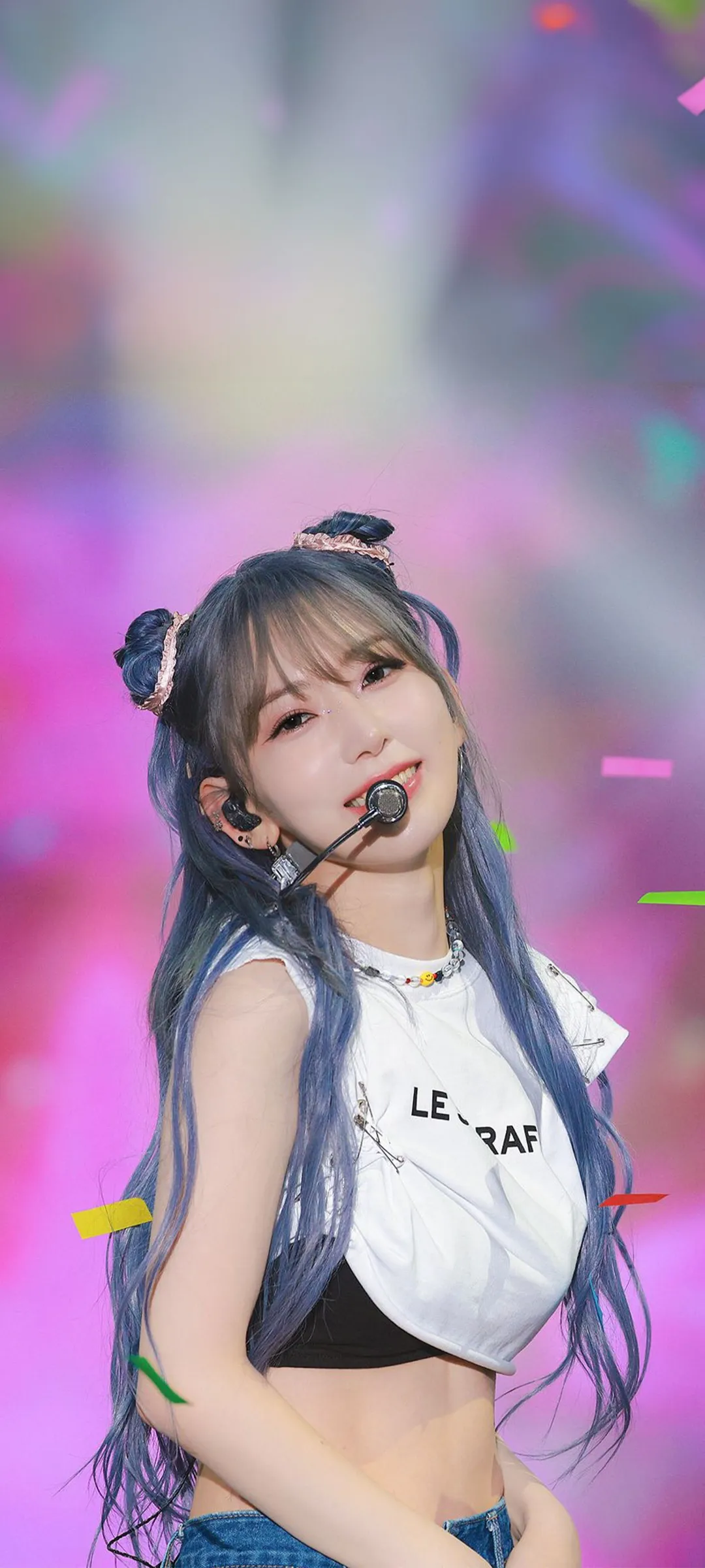 Fond d'écran de verrouillage mobile Sakura Miyawaki 4K HD télécharger — IZ*ONE, LE SSERAFIM
