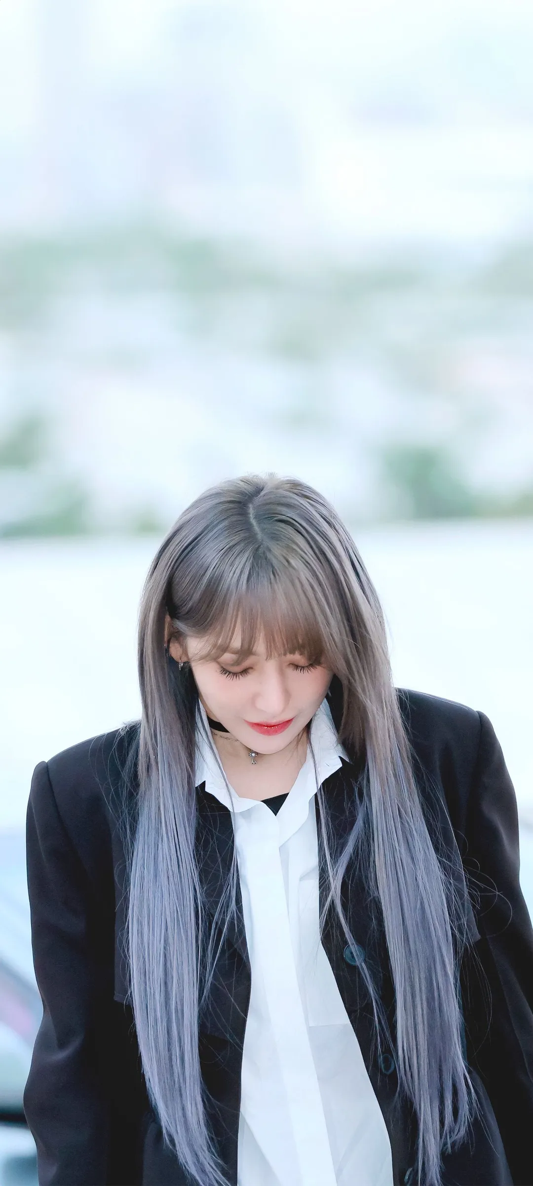 Fond d'écran de verrouillage mobile Sakura Miyawaki 4K HD télécharger — IZ*ONE, LE SSERAFIM