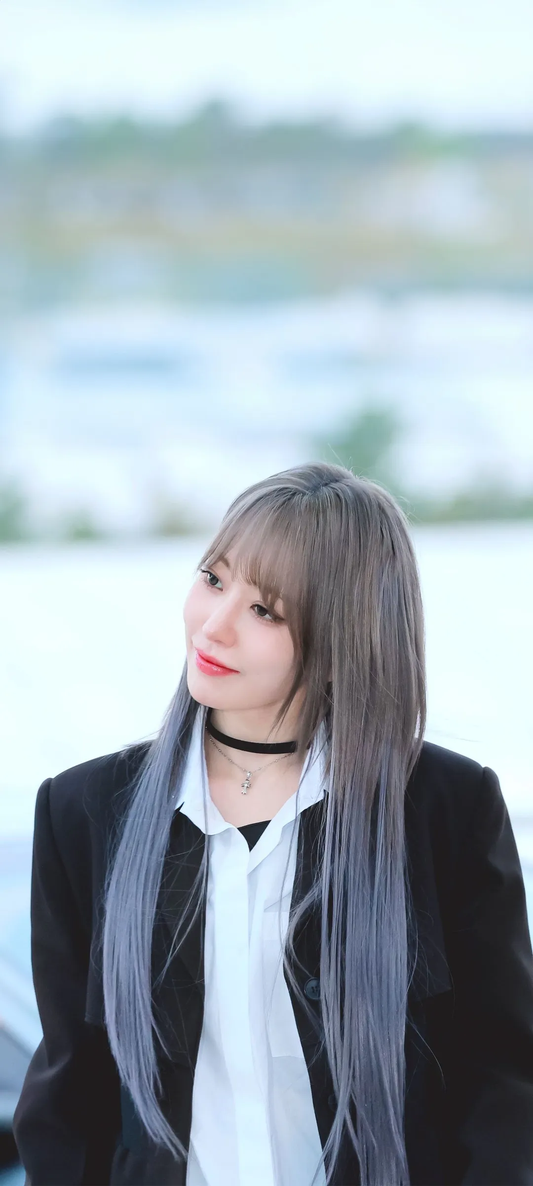 Fond d'écran de verrouillage mobile Sakura Miyawaki 4K HD télécharger — IZ*ONE, LE SSERAFIM