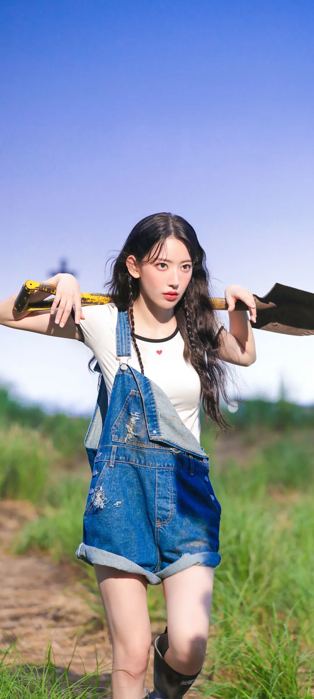 Fond d'écran de verrouillage mobile Sakura Miyawaki 4K HD télécharger — IZ*ONE, LE SSERAFIM