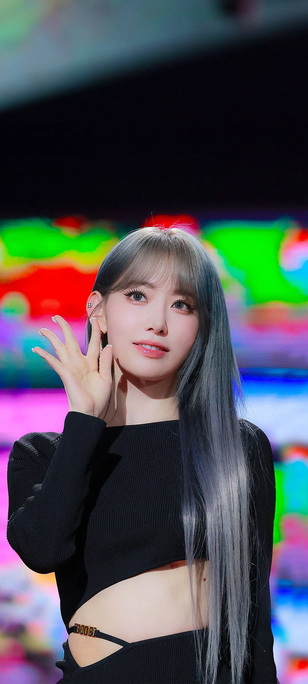 Fond d'écran de verrouillage mobile Sakura Miyawaki 4K HD télécharger — IZ*ONE, LE SSERAFIM
