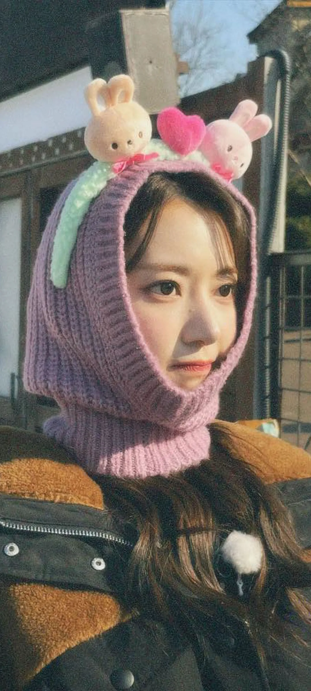 Fond d'écran de verrouillage mobile Sakura Miyawaki 4K HD télécharger — IZ*ONE, LE SSERAFIM