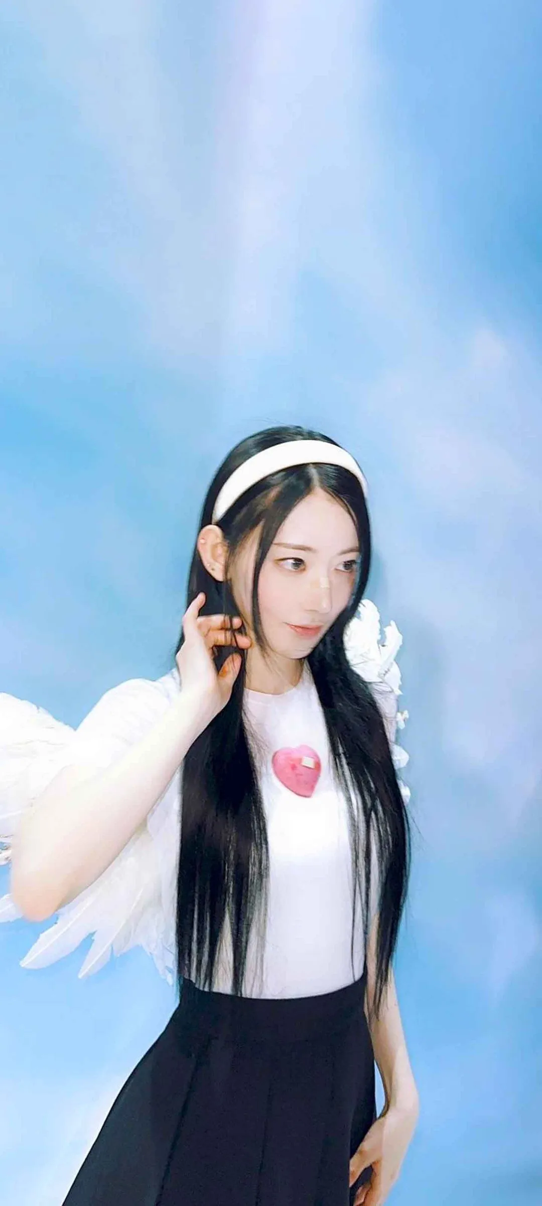 Fond d'écran de verrouillage mobile Sakura Miyawaki 4K HD télécharger — IZ*ONE, LE SSERAFIM