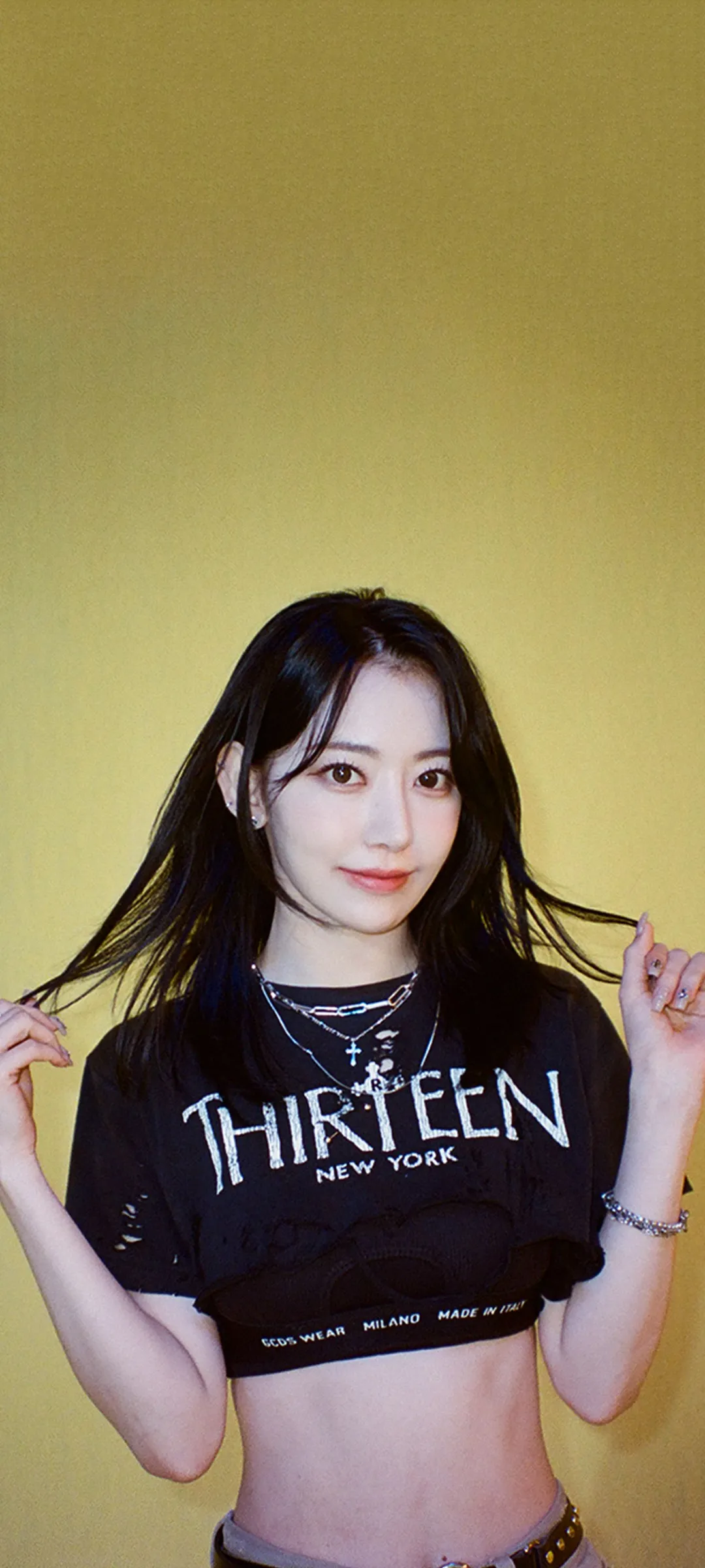 Fond d'écran de verrouillage mobile Sakura Miyawaki 4K HD télécharger — IZ*ONE, LE SSERAFIM
