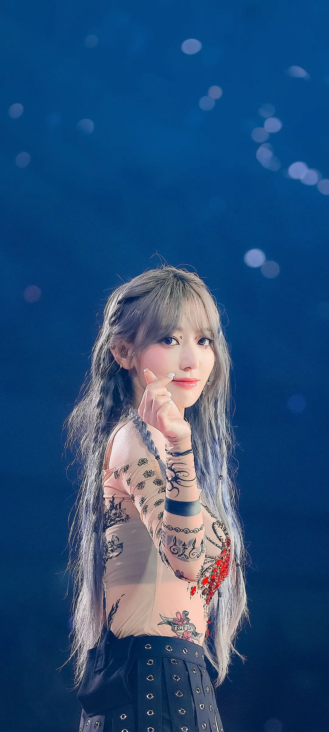Fond d'écran de verrouillage mobile Sakura Miyawaki 4K HD télécharger — IZ*ONE, LE SSERAFIM
