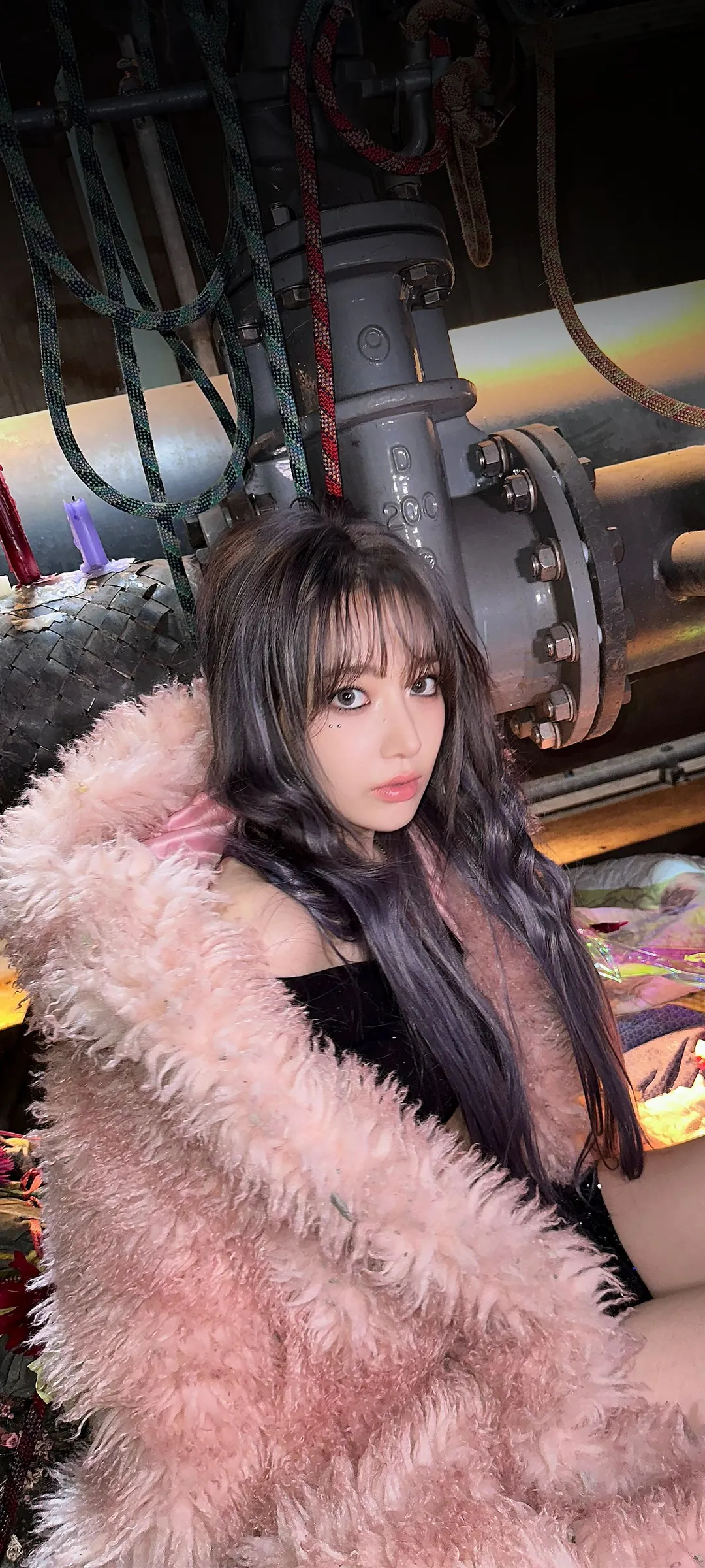 Fond d'écran de verrouillage mobile Sakura Miyawaki 4K HD télécharger — IZ*ONE, LE SSERAFIM