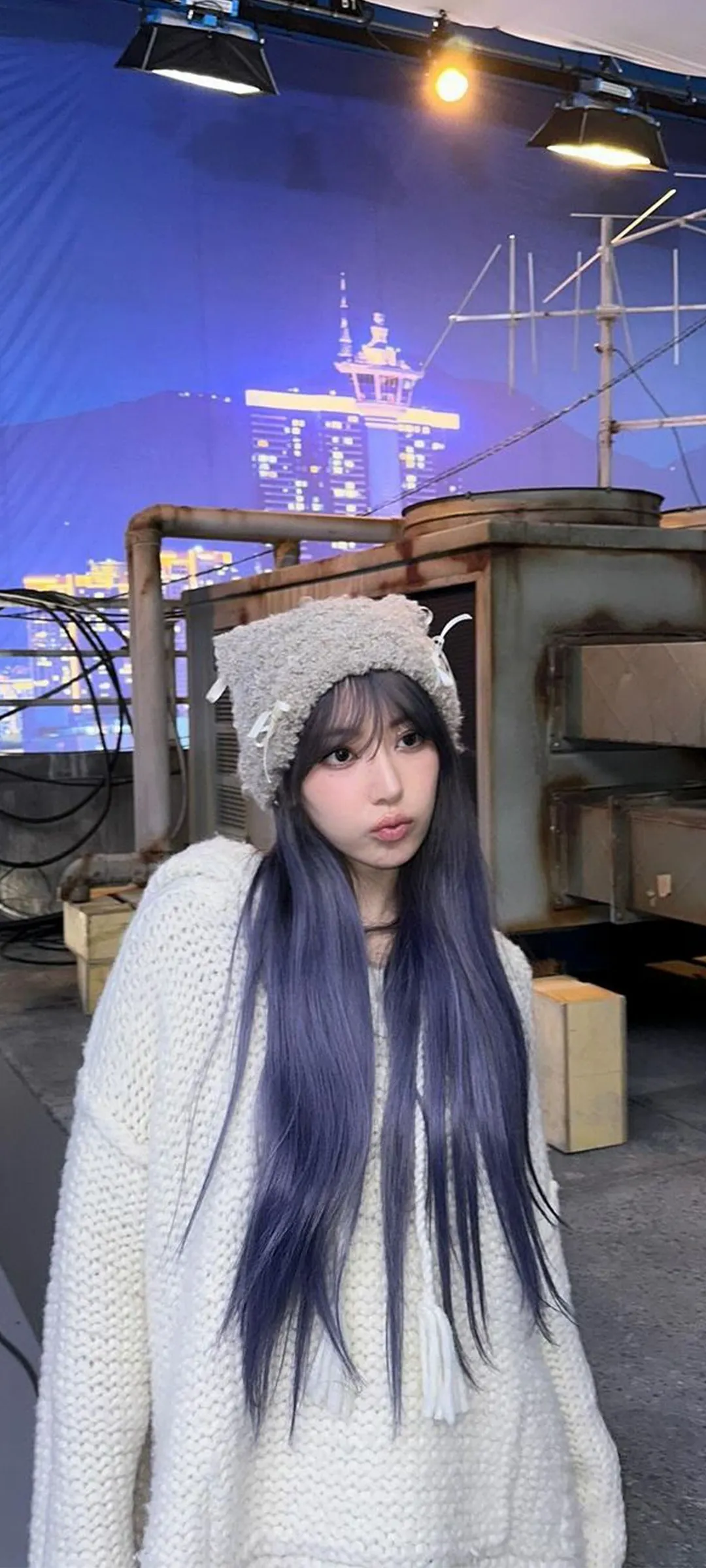Fond d'écran de verrouillage mobile Sakura Miyawaki 4K HD télécharger — IZ*ONE, LE SSERAFIM
