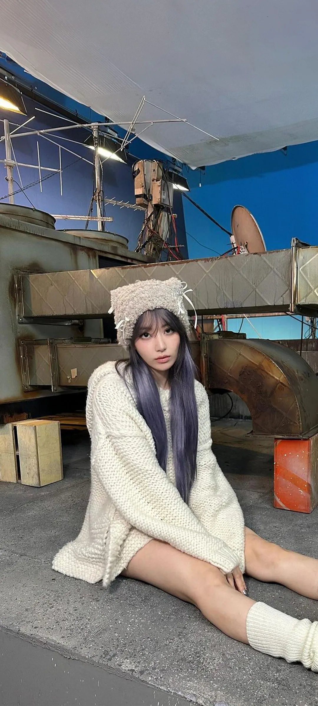 Fond d'écran de verrouillage mobile Sakura Miyawaki 4K HD télécharger — IZ*ONE, LE SSERAFIM