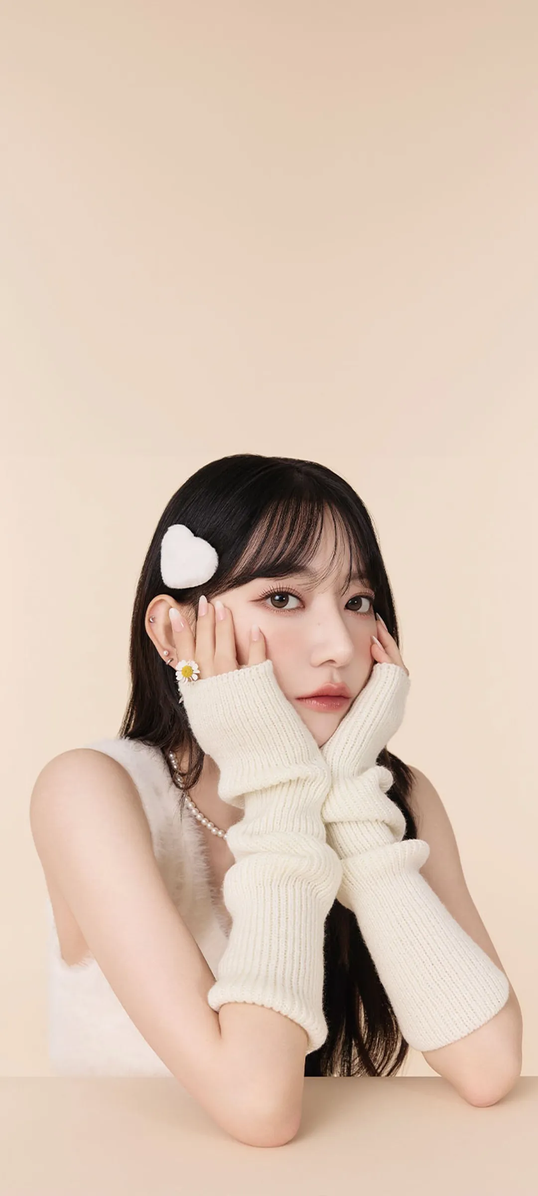 Fond d'écran de verrouillage mobile Sakura Miyawaki 4K HD télécharger — IZ*ONE, LE SSERAFIM