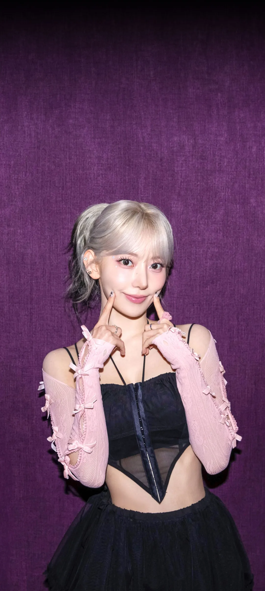 Fond d'écran de verrouillage mobile Sakura Miyawaki 4K HD télécharger — IZ*ONE, LE SSERAFIM
