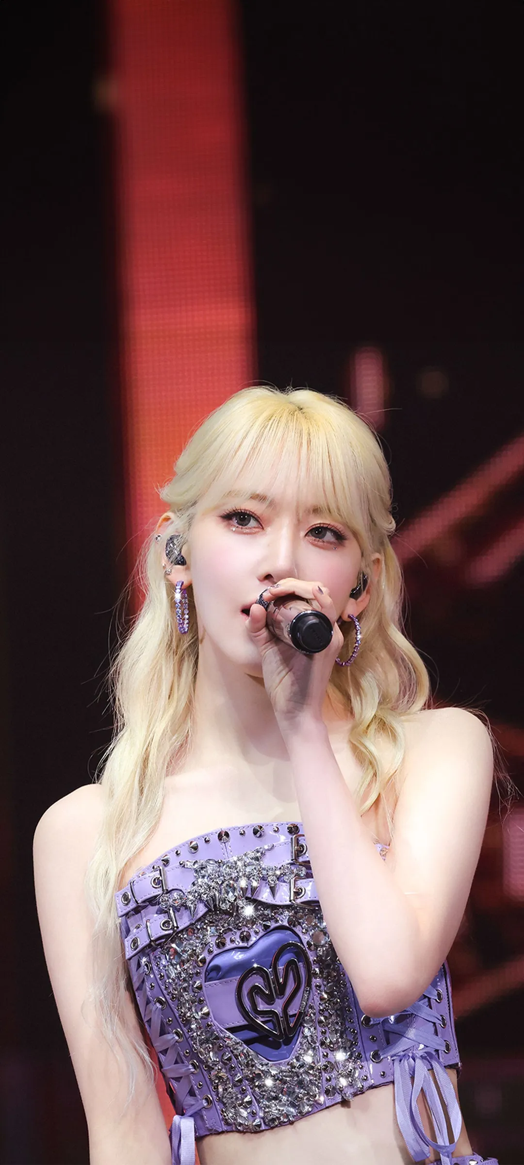 Fond d'écran de verrouillage mobile Sakura Miyawaki 4K HD télécharger — IZ*ONE, LE SSERAFIM