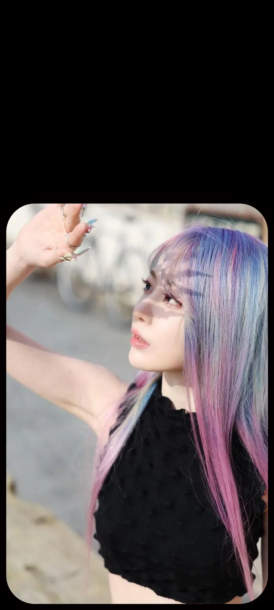 Fond d'écran de verrouillage mobile Sakura Miyawaki 4K HD télécharger — IZ*ONE, LE SSERAFIM