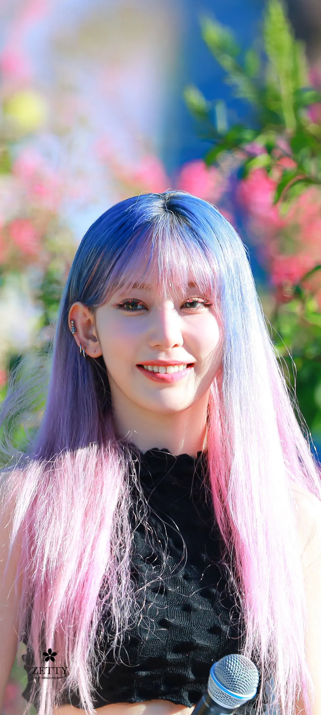 Fond d'écran de verrouillage mobile Sakura Miyawaki 4K HD télécharger — IZ*ONE, LE SSERAFIM