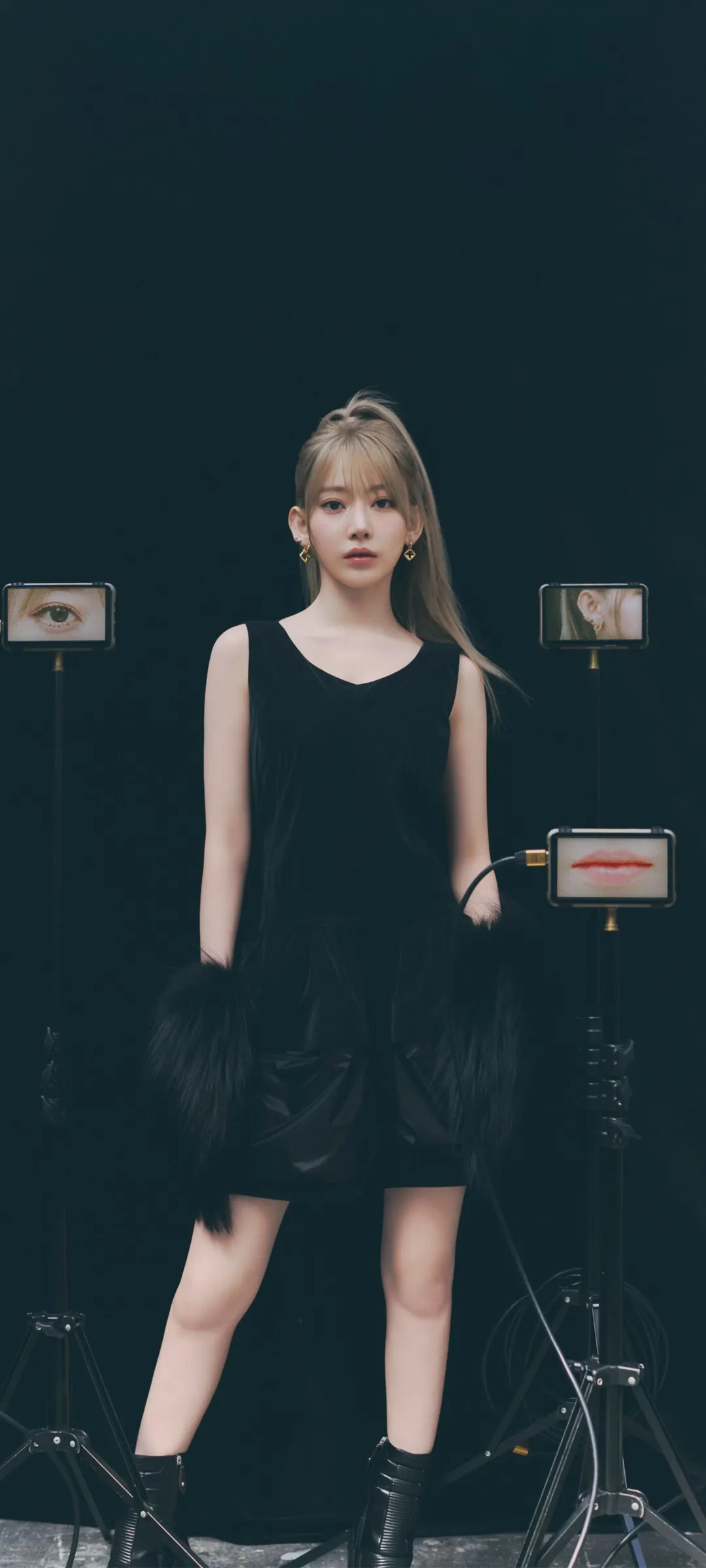Fond d'écran de verrouillage mobile Sakura Miyawaki 4K HD télécharger — IZ*ONE, LE SSERAFIM
