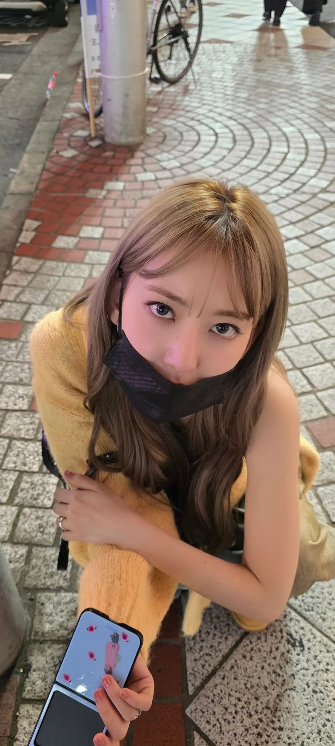 Fond d'écran de verrouillage mobile Sakura Miyawaki 4K HD télécharger — IZ*ONE, LE SSERAFIM