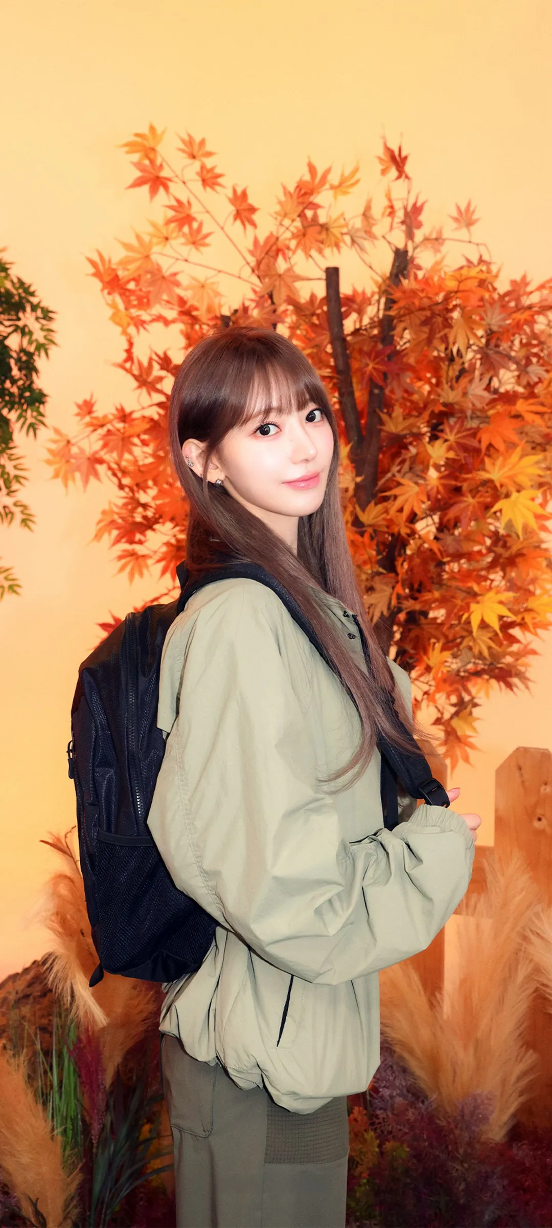 Fond d'écran de verrouillage mobile Sakura Miyawaki 4K HD télécharger — IZ*ONE, LE SSERAFIM
