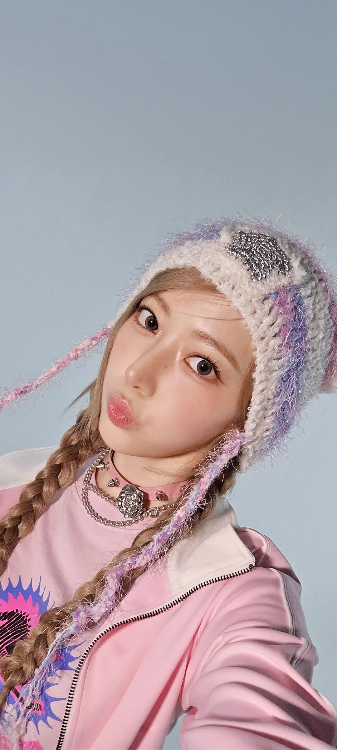 Fond d'écran de verrouillage mobile Sakura Miyawaki 4K HD télécharger — IZ*ONE, LE SSERAFIM