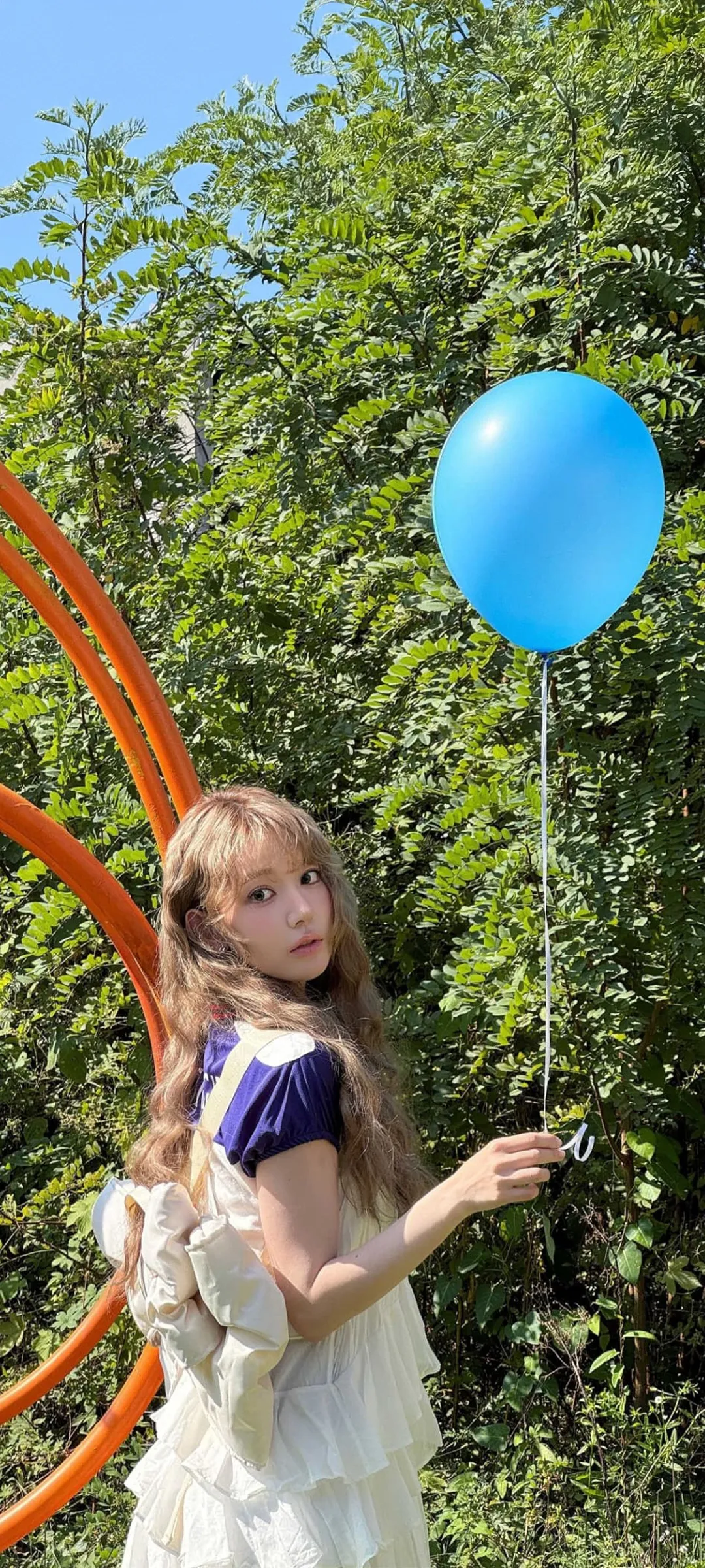 Fond d'écran de verrouillage mobile Sakura Miyawaki 4K HD télécharger — IZ*ONE, LE SSERAFIM