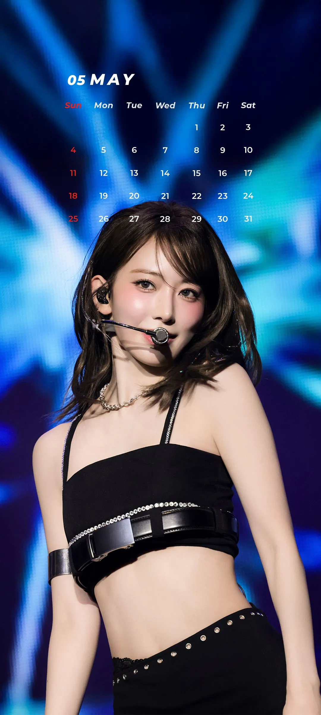 Fond d'écran de verrouillage mobile Sakura Miyawaki 4K HD télécharger — IZ*ONE, LE SSERAFIM