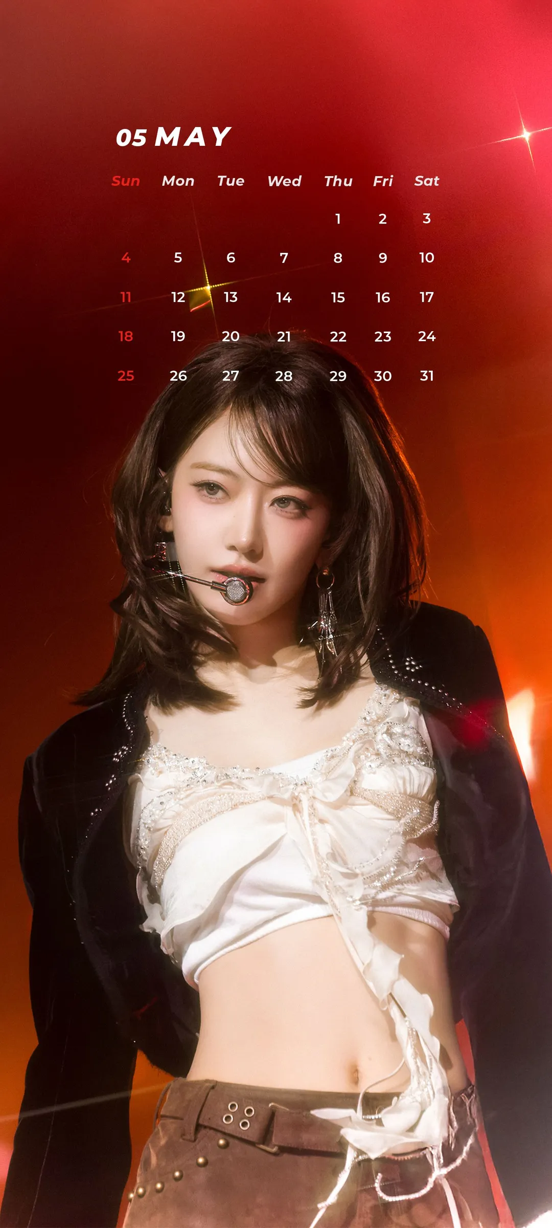 Fond d'écran de verrouillage mobile Sakura Miyawaki 4K HD télécharger — IZ*ONE, LE SSERAFIM