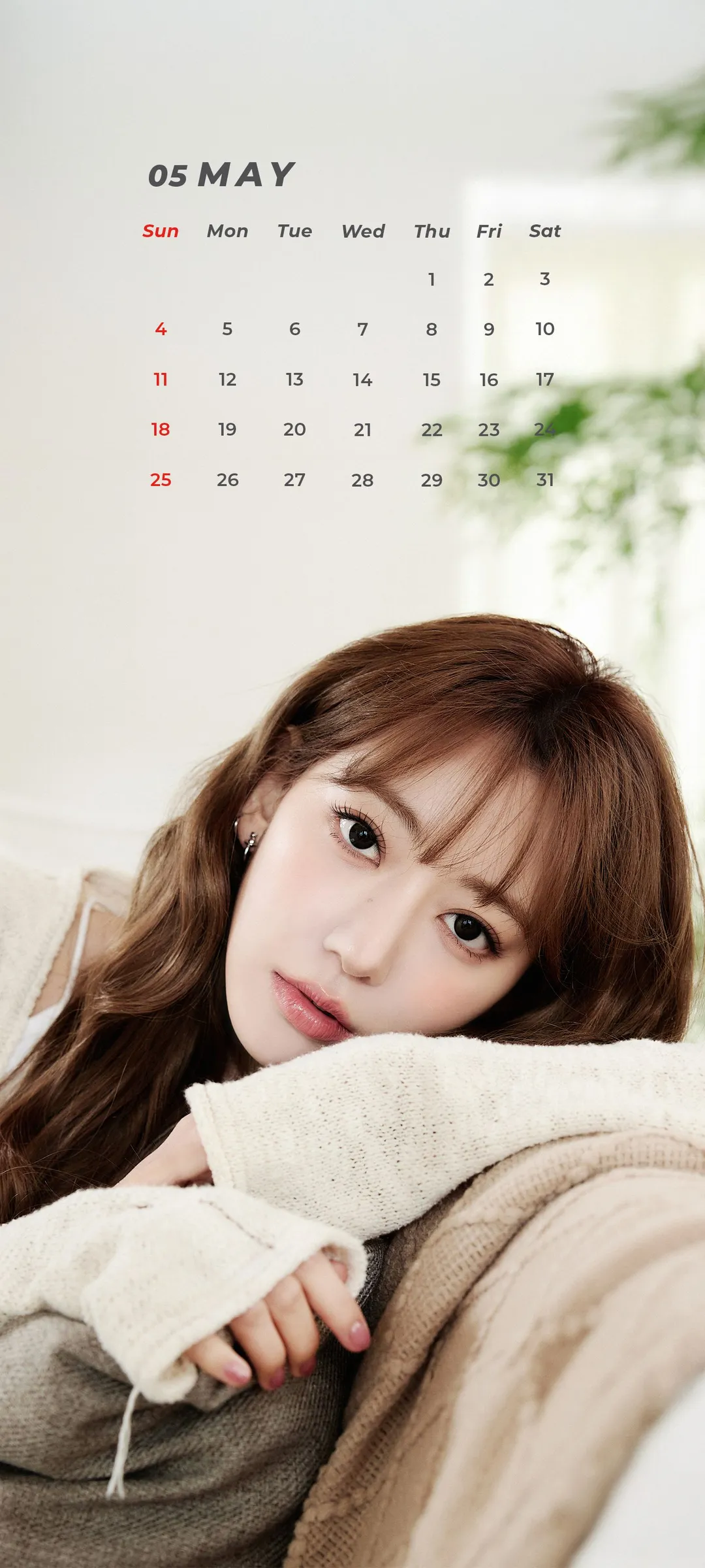Fond d'écran de verrouillage mobile Sakura Miyawaki 4K HD télécharger — IZ*ONE, LE SSERAFIM