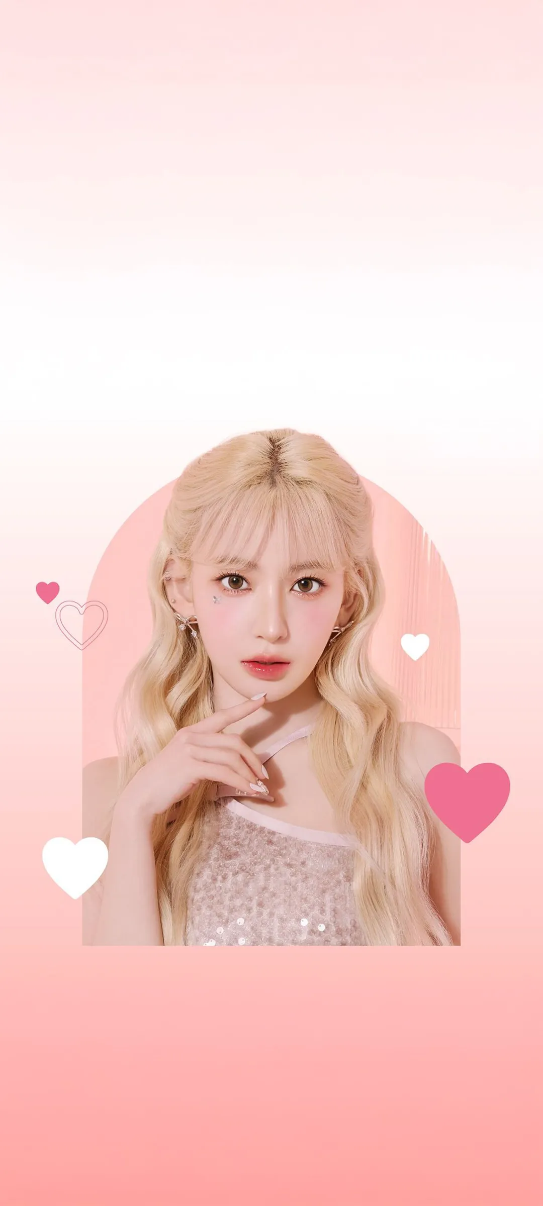 Fond d'écran de verrouillage mobile Sakura Miyawaki 4K HD télécharger — IZ*ONE, LE SSERAFIM
