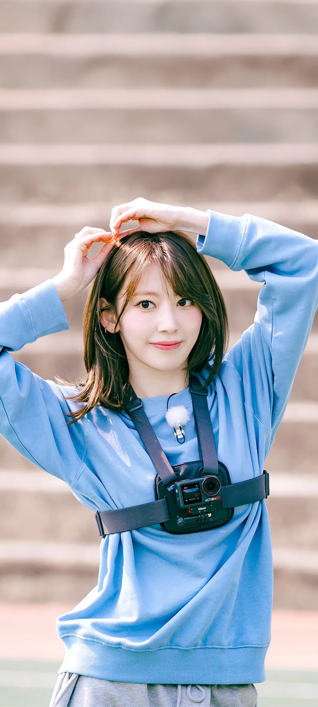 Fond d'écran de verrouillage mobile Sakura Miyawaki 4K HD télécharger — IZ*ONE, LE SSERAFIM