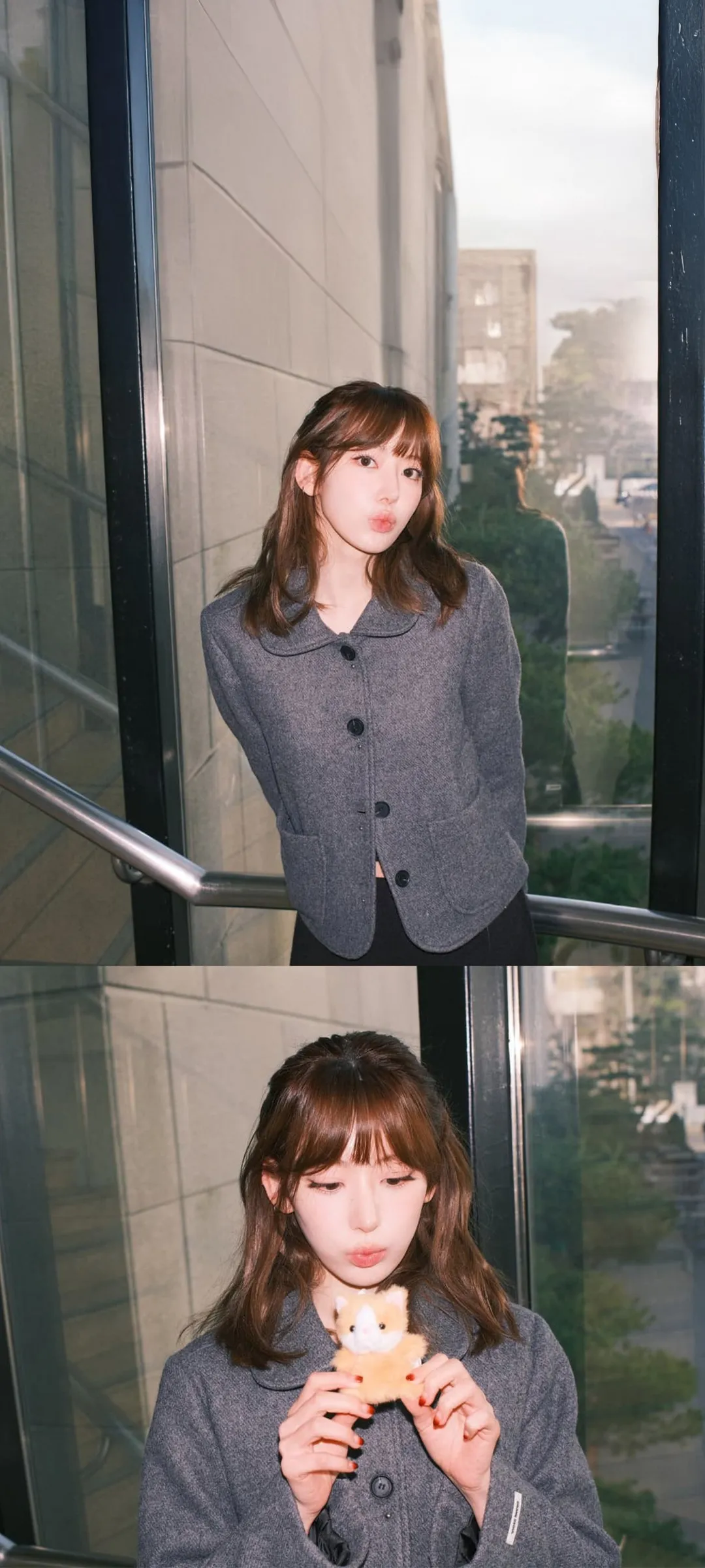 Fond d'écran de verrouillage mobile Sakura Miyawaki 4K HD télécharger — IZ*ONE, LE SSERAFIM