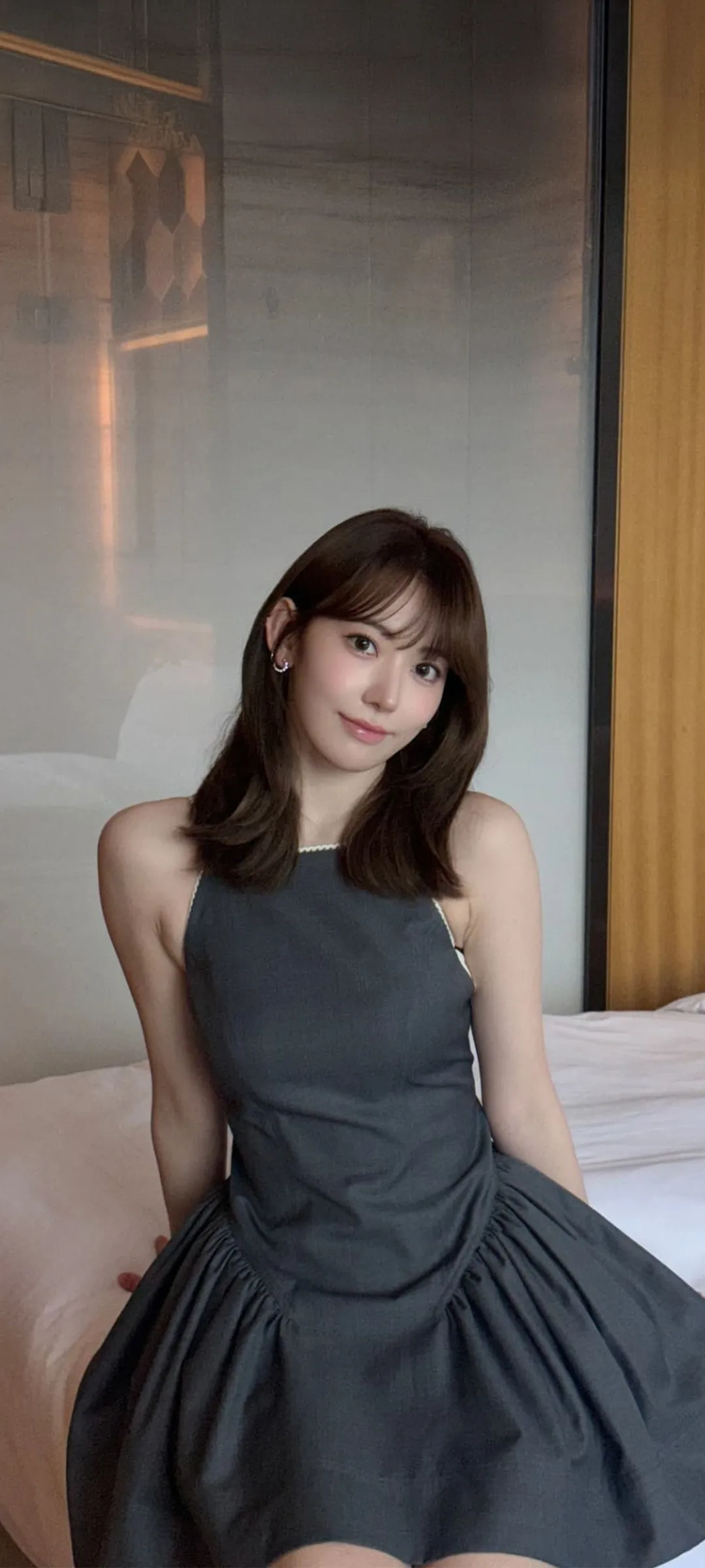 Fond d'écran de verrouillage mobile Sakura Miyawaki 4K HD télécharger — IZ*ONE, LE SSERAFIM