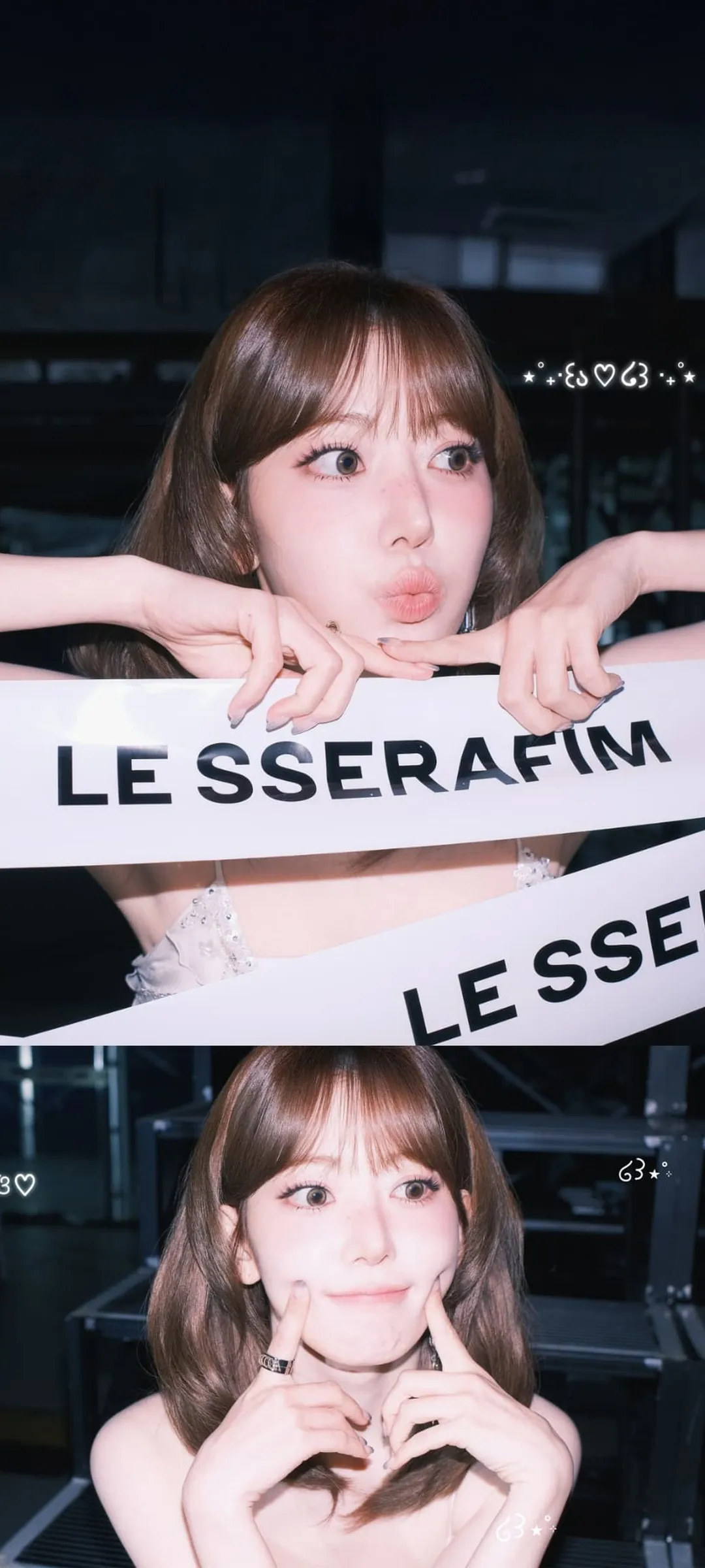 Fond d'écran de verrouillage mobile Sakura Miyawaki 4K HD télécharger — IZ*ONE, LE SSERAFIM