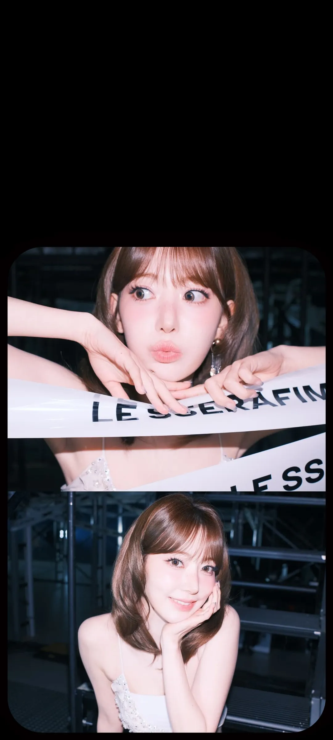 Fond d'écran de verrouillage mobile Sakura Miyawaki 4K HD télécharger — IZ*ONE, LE SSERAFIM