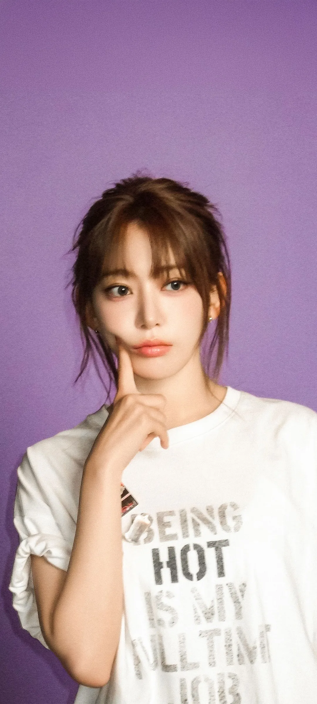 Fond d'écran de verrouillage mobile Sakura Miyawaki 4K HD télécharger — IZ*ONE, LE SSERAFIM