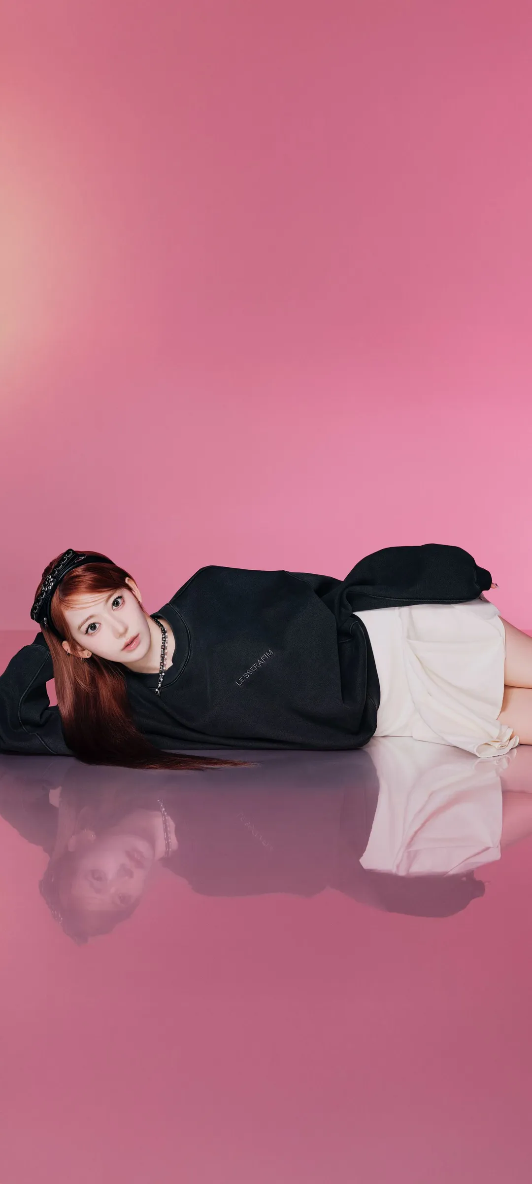 Fond d'écran de verrouillage mobile Sakura Miyawaki 4K HD télécharger — IZ*ONE, LE SSERAFIM