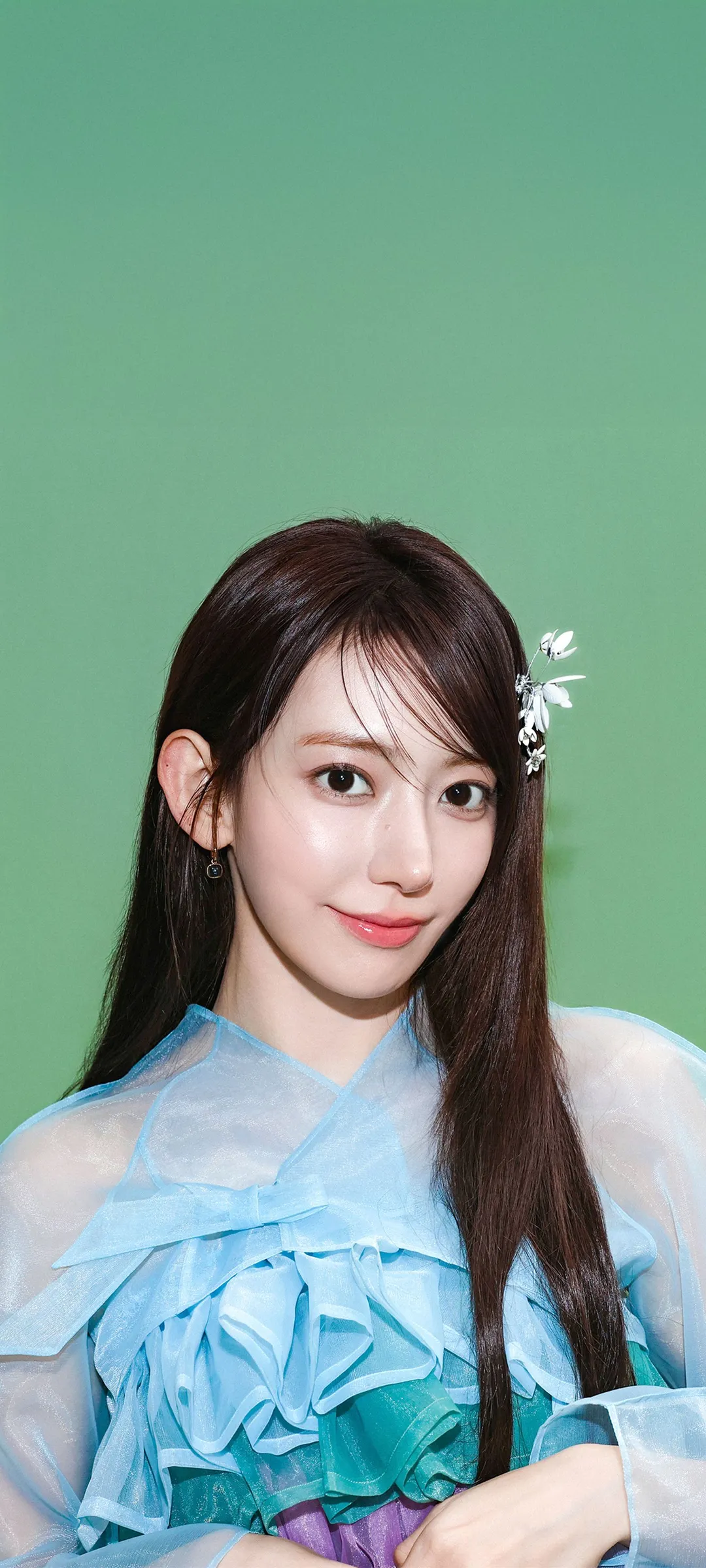 Fond d'écran de verrouillage mobile Sakura Miyawaki 4K HD télécharger — IZ*ONE, LE SSERAFIM