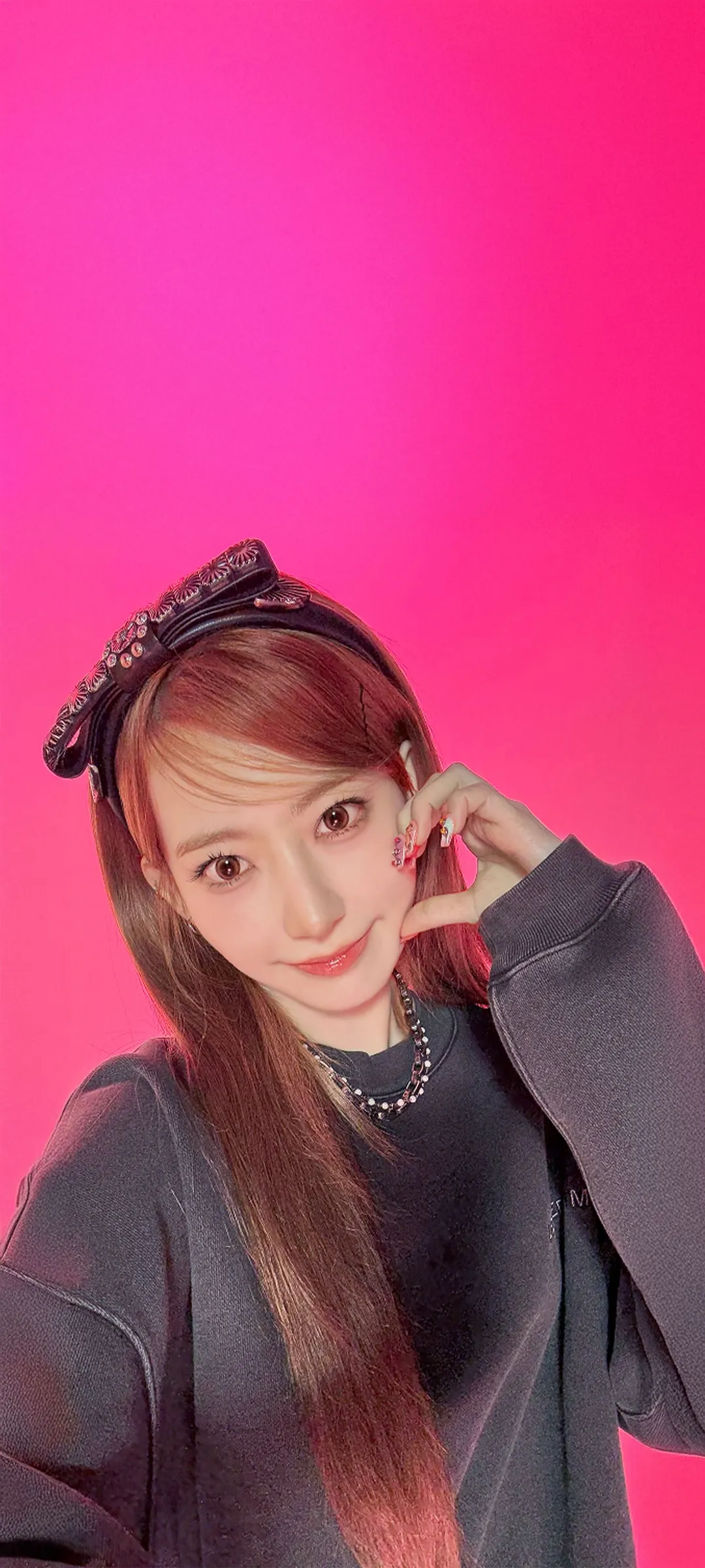 Fond d'écran de verrouillage mobile Sakura Miyawaki 4K HD télécharger — IZ*ONE, LE SSERAFIM