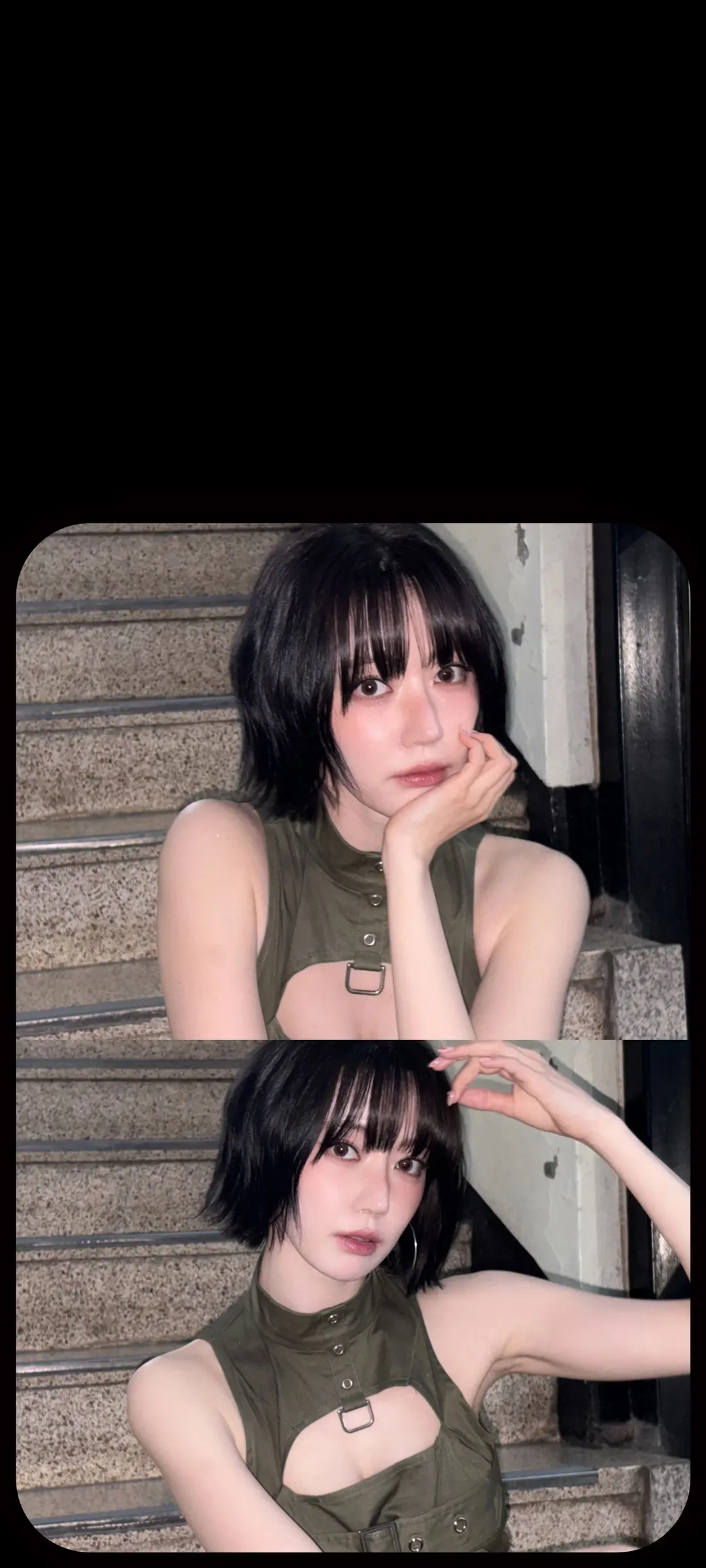 Fond d'écran de verrouillage mobile Sakura Miyawaki 4K HD télécharger — IZ*ONE, LE SSERAFIM