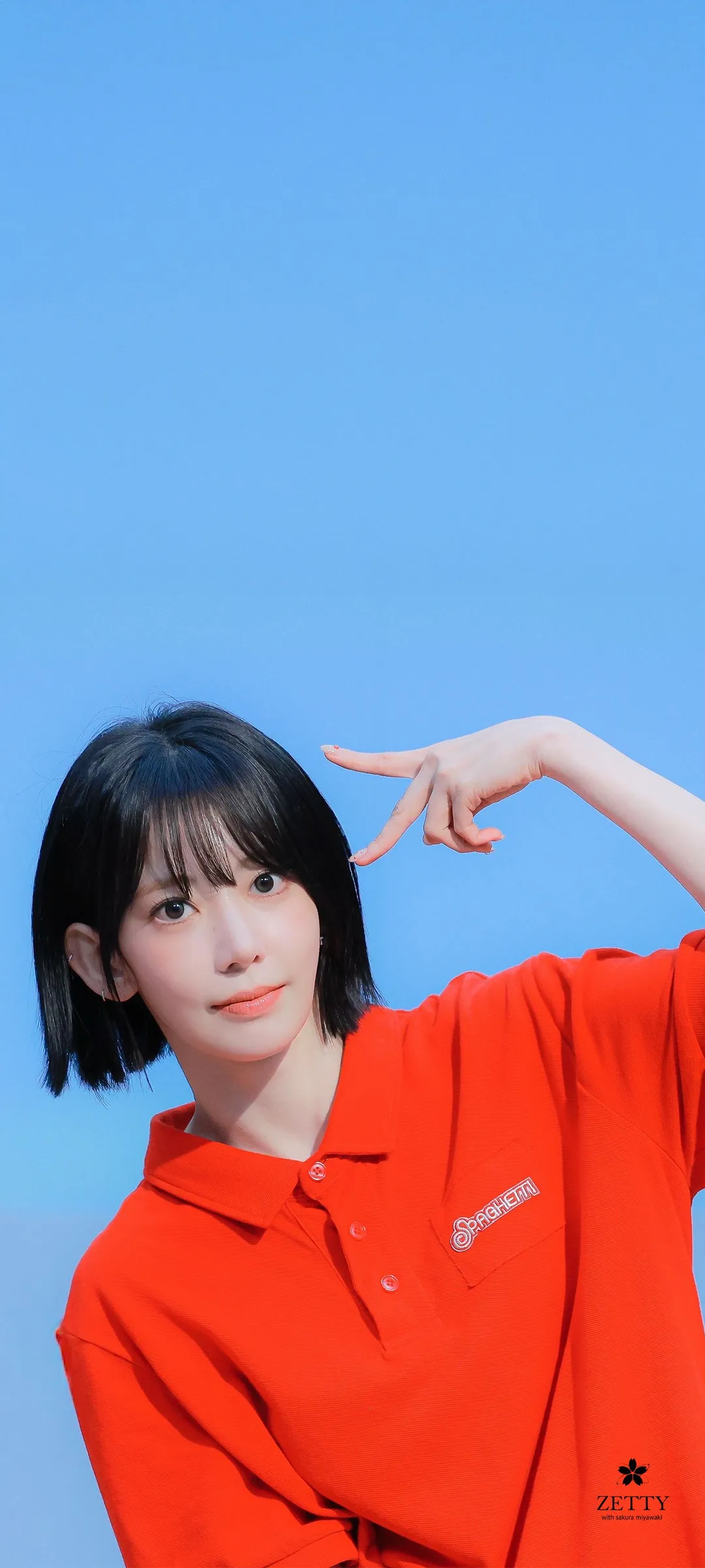 Fond d'écran de verrouillage mobile Sakura Miyawaki 4K HD télécharger — IZ*ONE, LE SSERAFIM