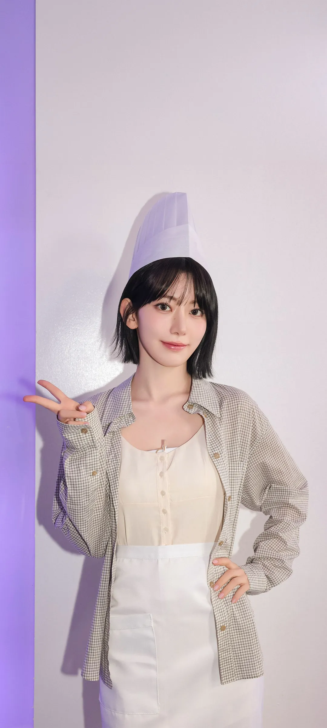 Fond d'écran de verrouillage mobile Sakura Miyawaki 4K HD télécharger — IZ*ONE, LE SSERAFIM