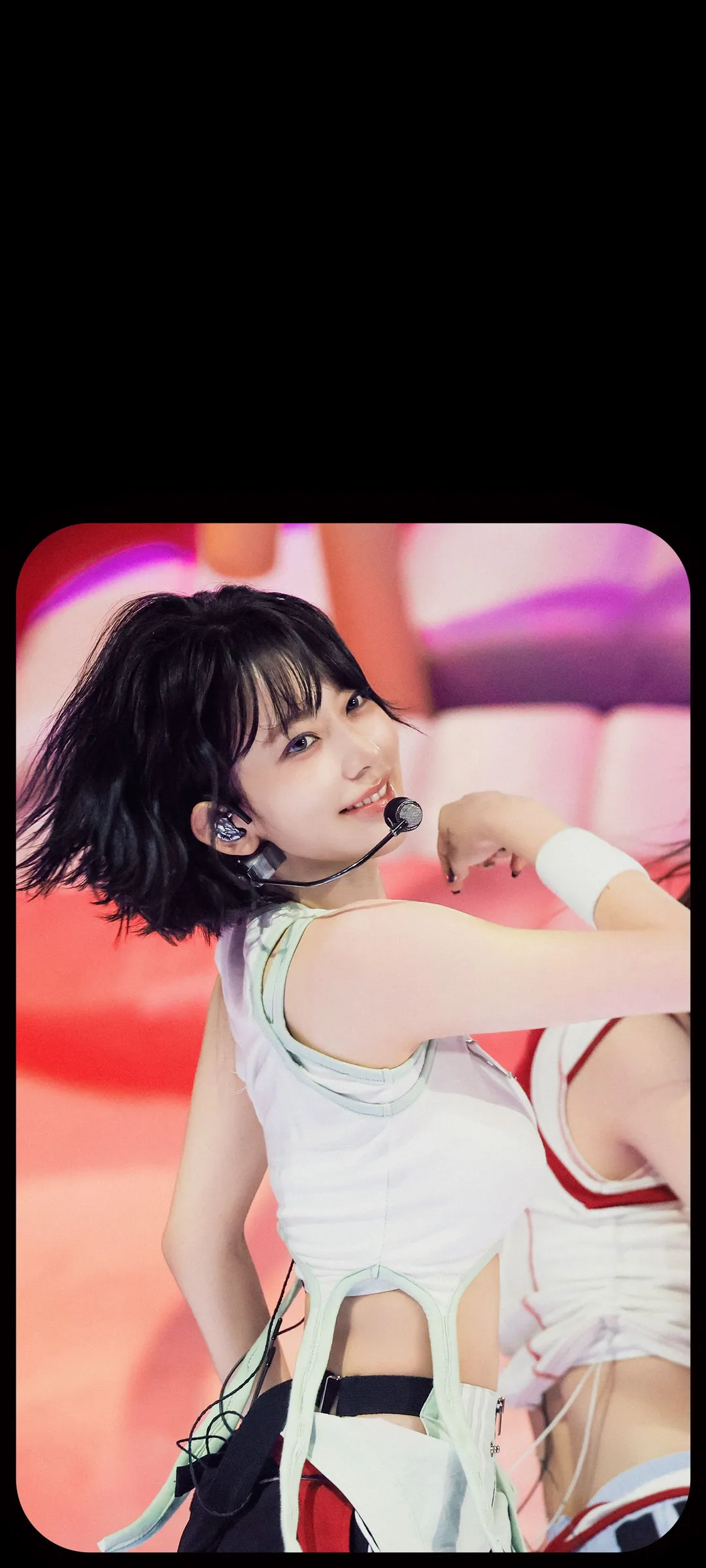 Fond d'écran de verrouillage mobile Sakura Miyawaki 4K HD télécharger — IZ*ONE, LE SSERAFIM