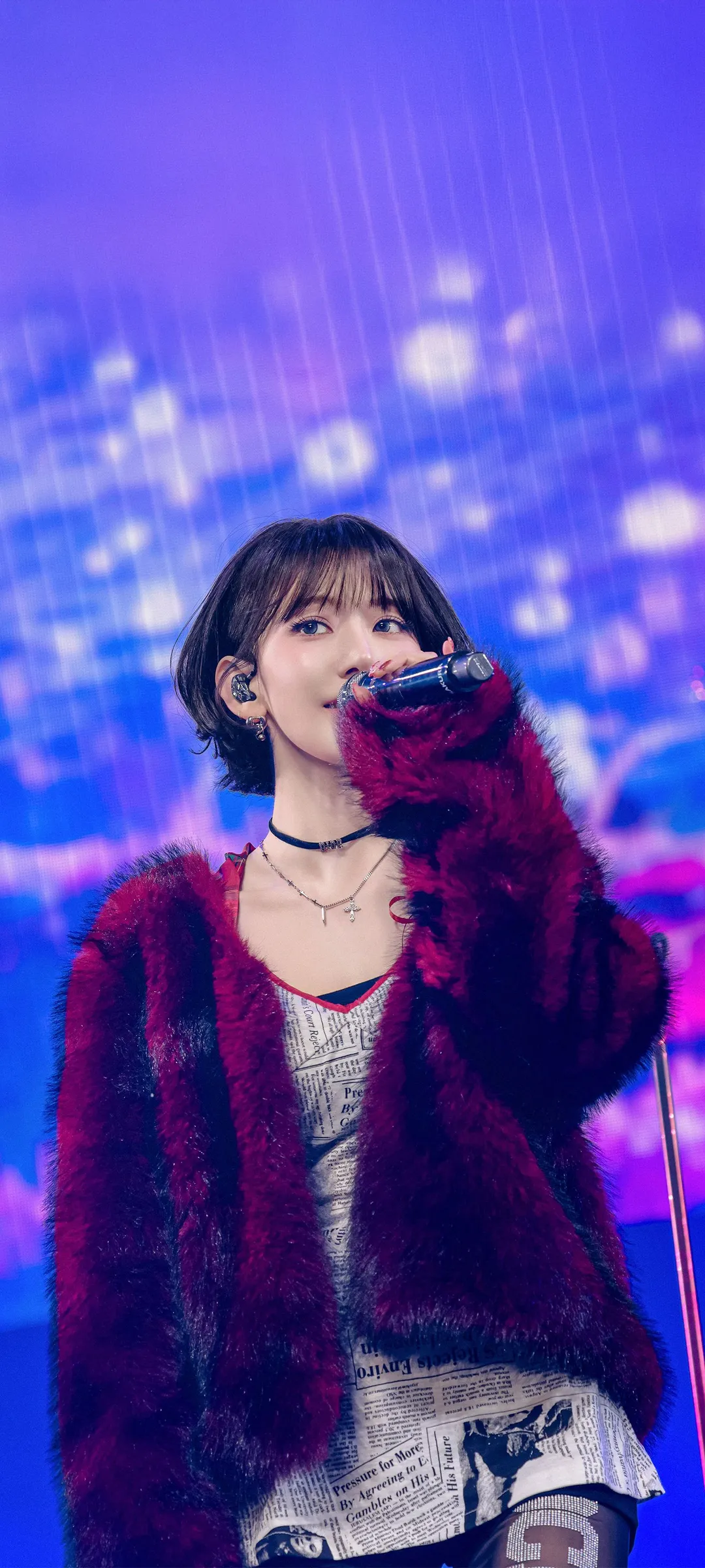 Fond d'écran de verrouillage mobile Sakura Miyawaki 4K HD télécharger — IZ*ONE, LE SSERAFIM