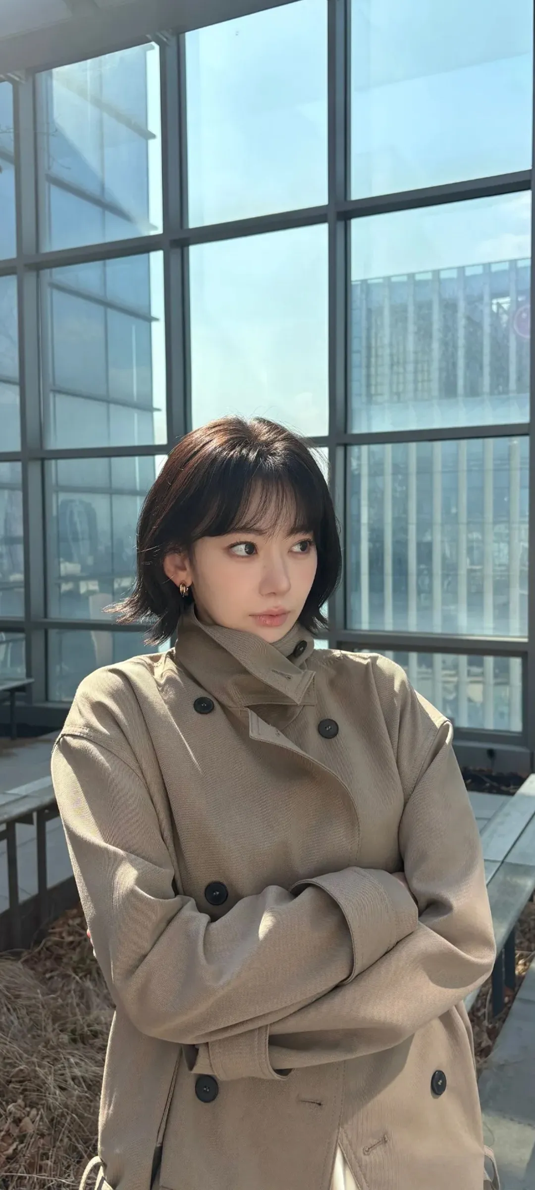 Fond d'écran de verrouillage mobile Sakura Miyawaki 4K HD télécharger — IZ*ONE, LE SSERAFIM