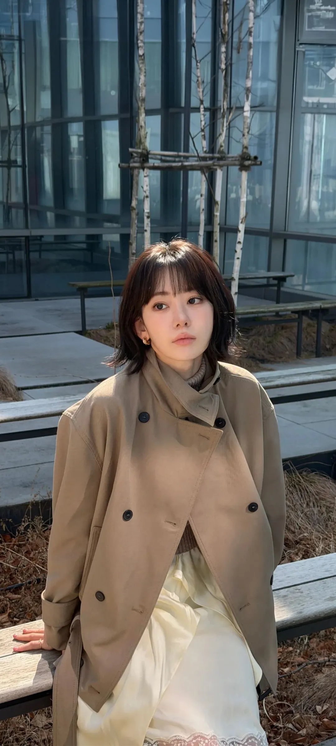 Fond d'écran de verrouillage mobile Sakura Miyawaki 4K HD télécharger — IZ*ONE, LE SSERAFIM