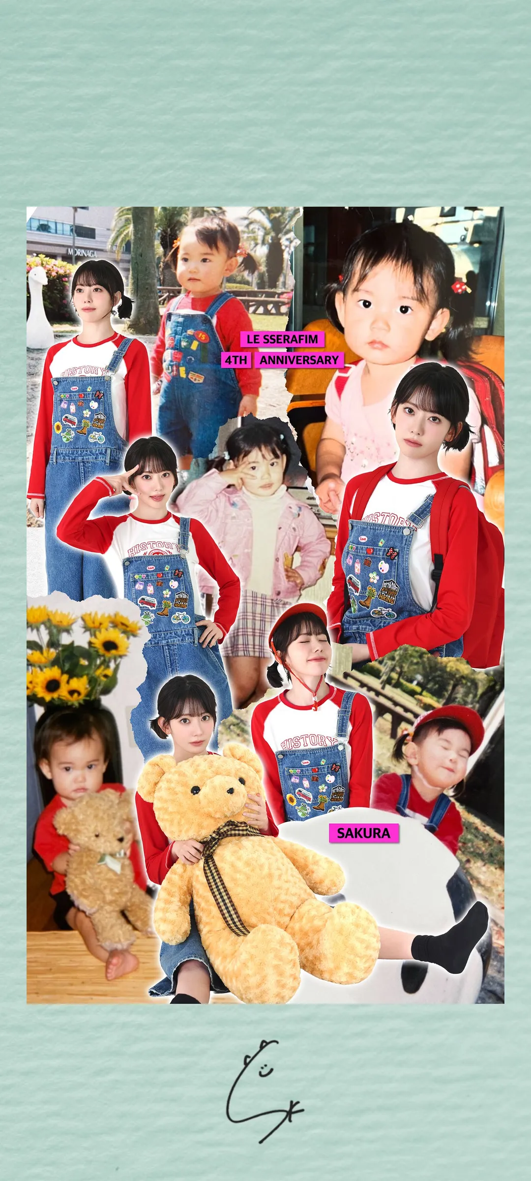 Fond d'écran de verrouillage mobile Sakura Miyawaki 4K HD télécharger — IZ*ONE, LE SSERAFIM
