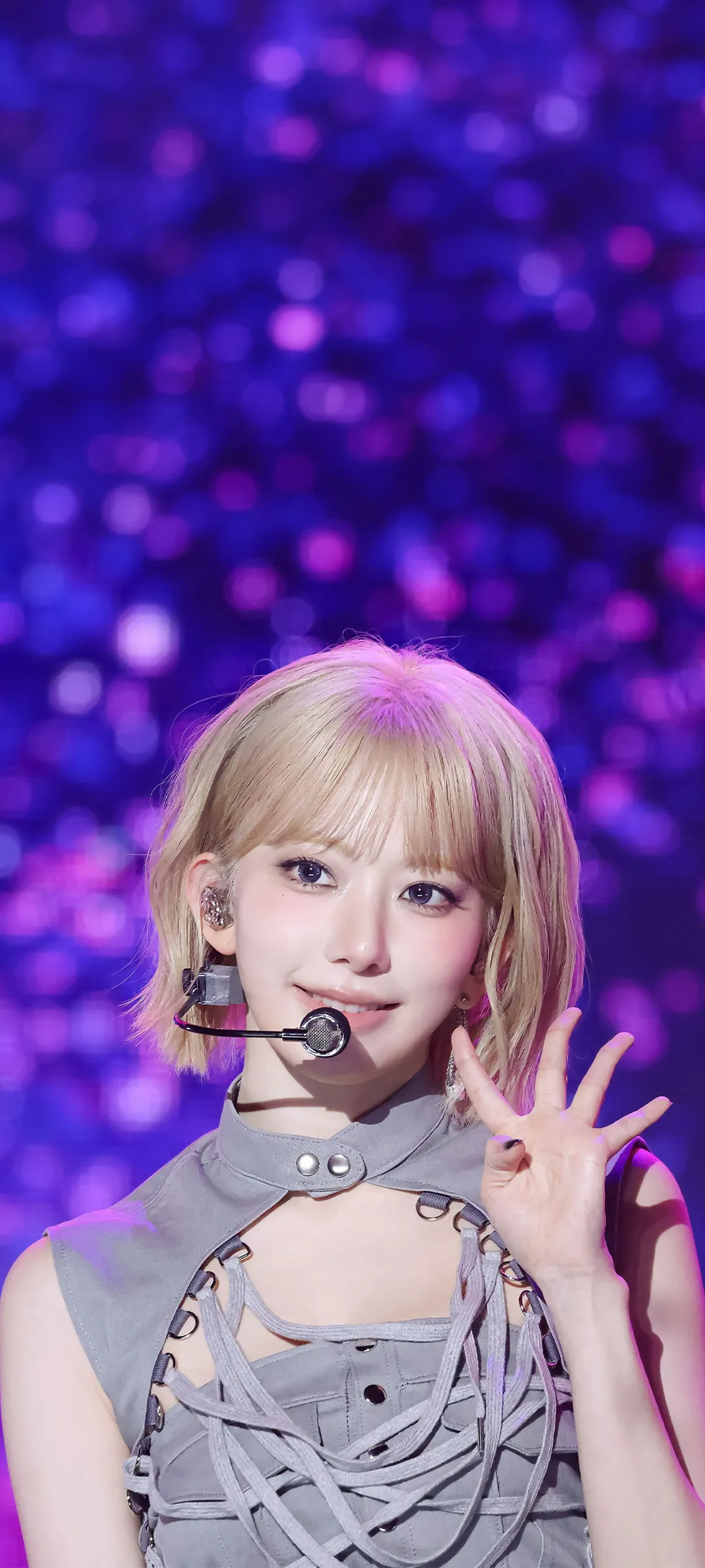 Fond d'écran de verrouillage mobile Sakura Miyawaki 4K HD télécharger — IZ*ONE, LE SSERAFIM