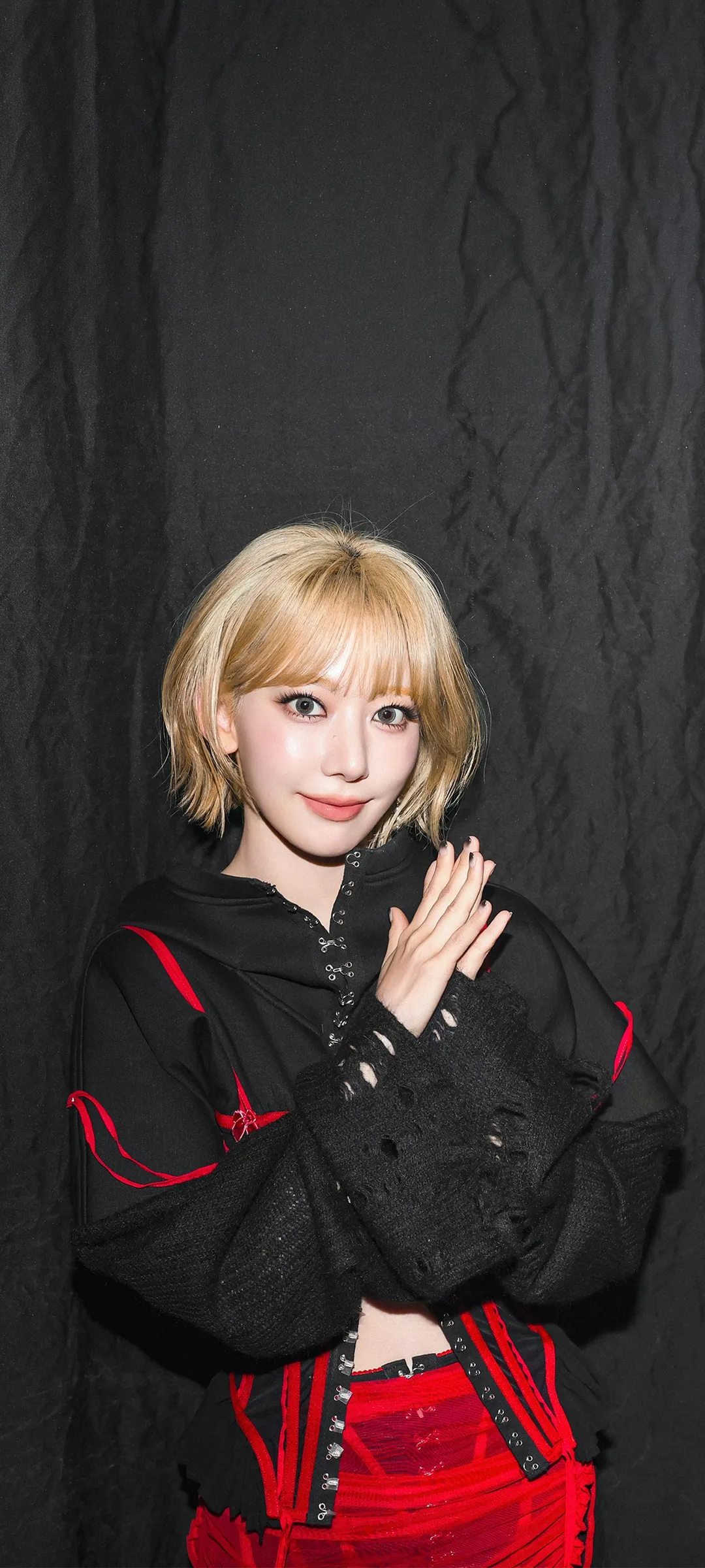 Fond d'écran de verrouillage mobile Sakura Miyawaki 4K HD télécharger — IZ*ONE, LE SSERAFIM