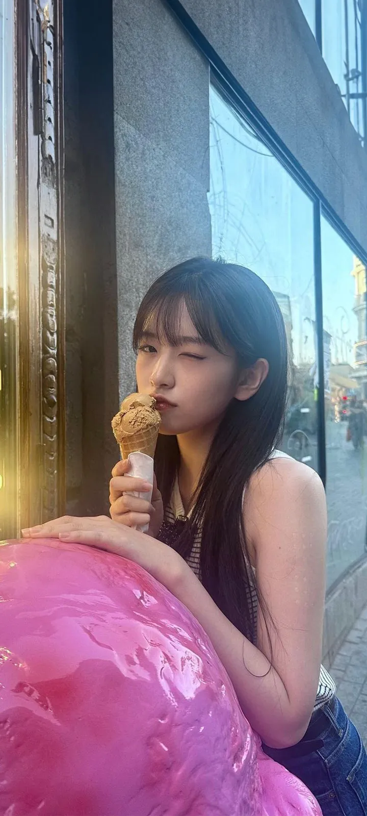Fond d'écran de verrouillage mobile An Yu-jin 4K HD télécharger — IZ*ONE, IVE