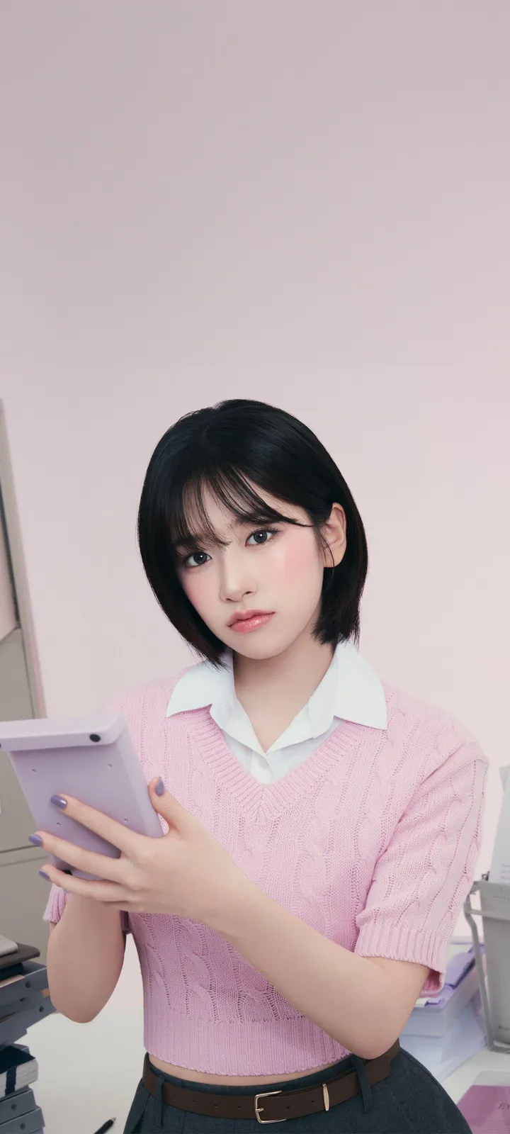 Fond d'écran de verrouillage mobile An Yu-jin 4K HD télécharger — IZ*ONE, IVE