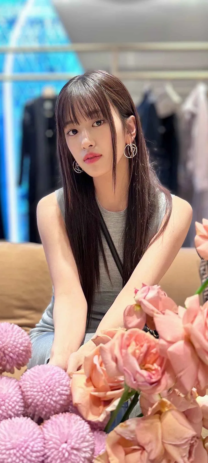 Fond d'écran de verrouillage mobile An Yu-jin 4K HD télécharger — IZ*ONE, IVE